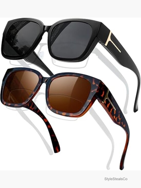 Over Glasses Sunglasses Polarized Fit Over Wrap Around 2 Pack main image 5